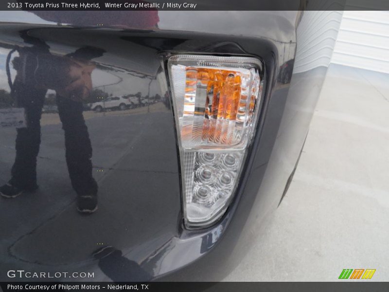 Winter Gray Metallic / Misty Gray 2013 Toyota Prius Three Hybrid