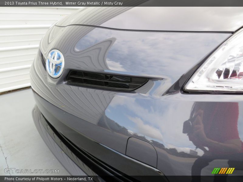 Winter Gray Metallic / Misty Gray 2013 Toyota Prius Three Hybrid
