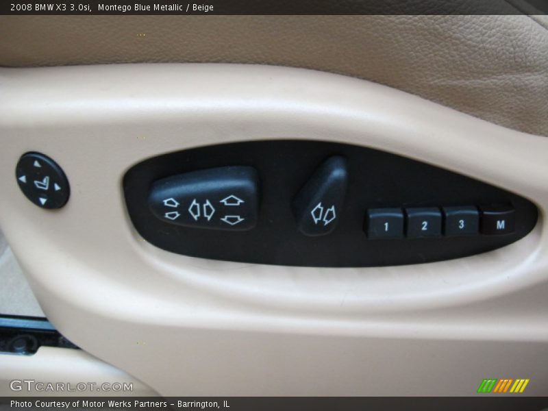 Montego Blue Metallic / Beige 2008 BMW X3 3.0si