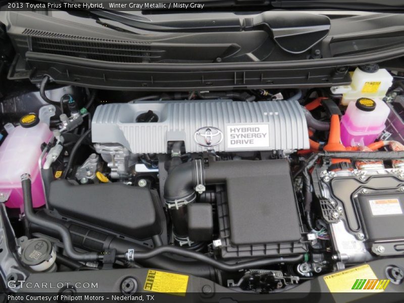 Winter Gray Metallic / Misty Gray 2013 Toyota Prius Three Hybrid