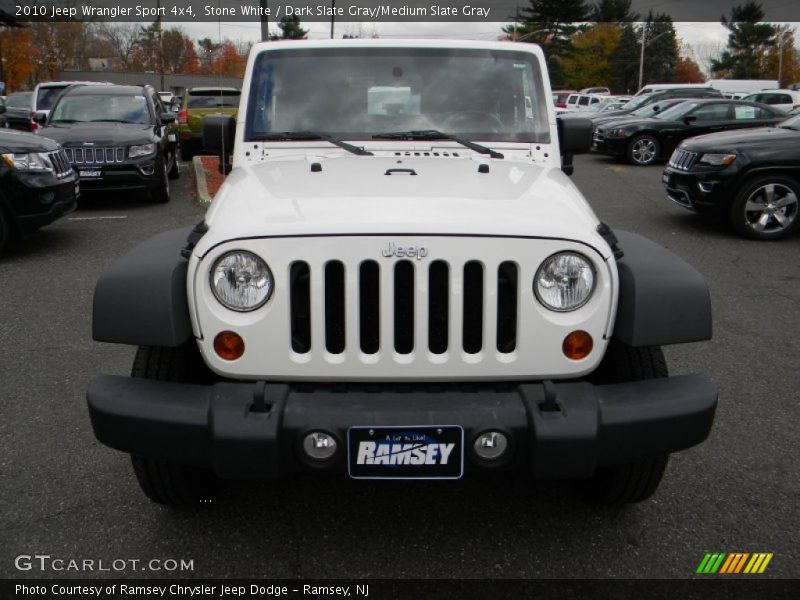 Stone White / Dark Slate Gray/Medium Slate Gray 2010 Jeep Wrangler Sport 4x4