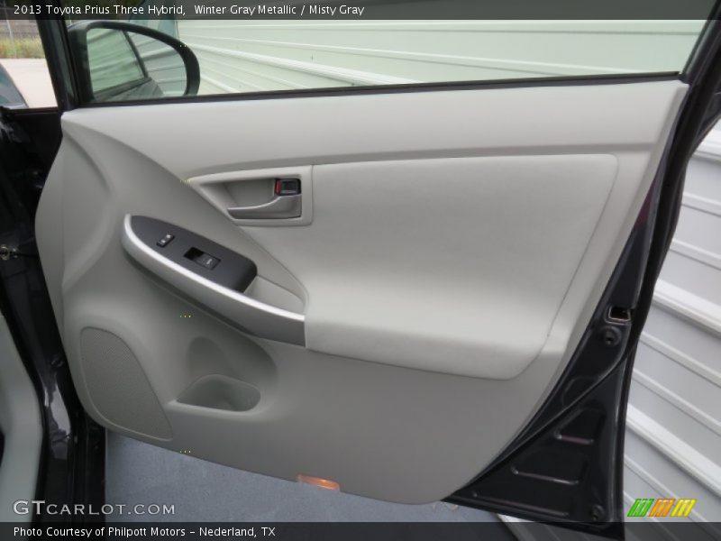 Winter Gray Metallic / Misty Gray 2013 Toyota Prius Three Hybrid