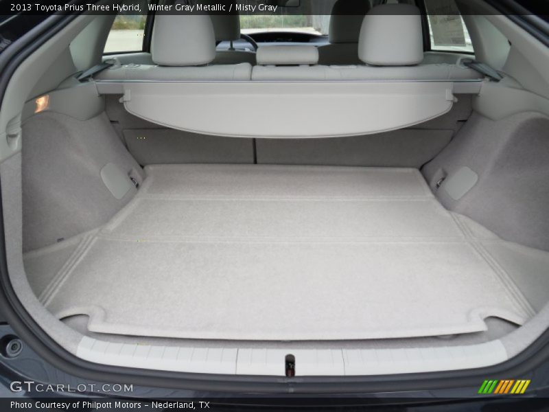 Winter Gray Metallic / Misty Gray 2013 Toyota Prius Three Hybrid