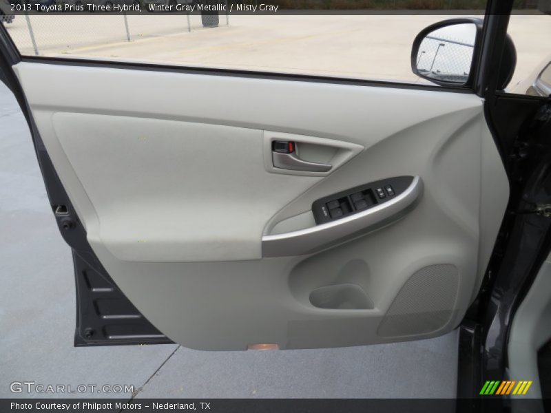 Winter Gray Metallic / Misty Gray 2013 Toyota Prius Three Hybrid