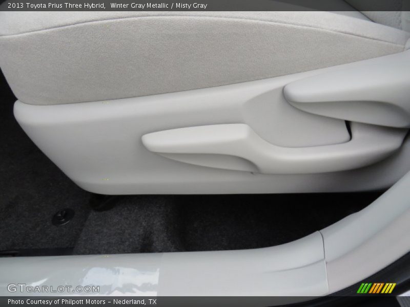 Winter Gray Metallic / Misty Gray 2013 Toyota Prius Three Hybrid