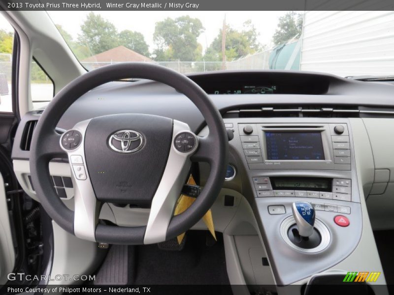 Winter Gray Metallic / Misty Gray 2013 Toyota Prius Three Hybrid