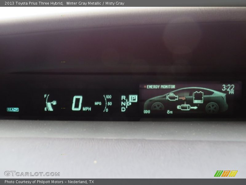 Winter Gray Metallic / Misty Gray 2013 Toyota Prius Three Hybrid