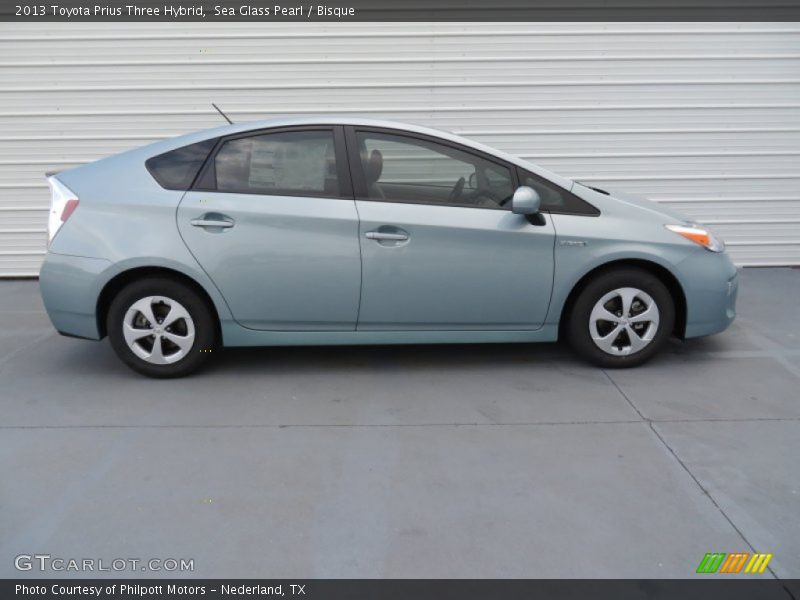 Sea Glass Pearl / Bisque 2013 Toyota Prius Three Hybrid