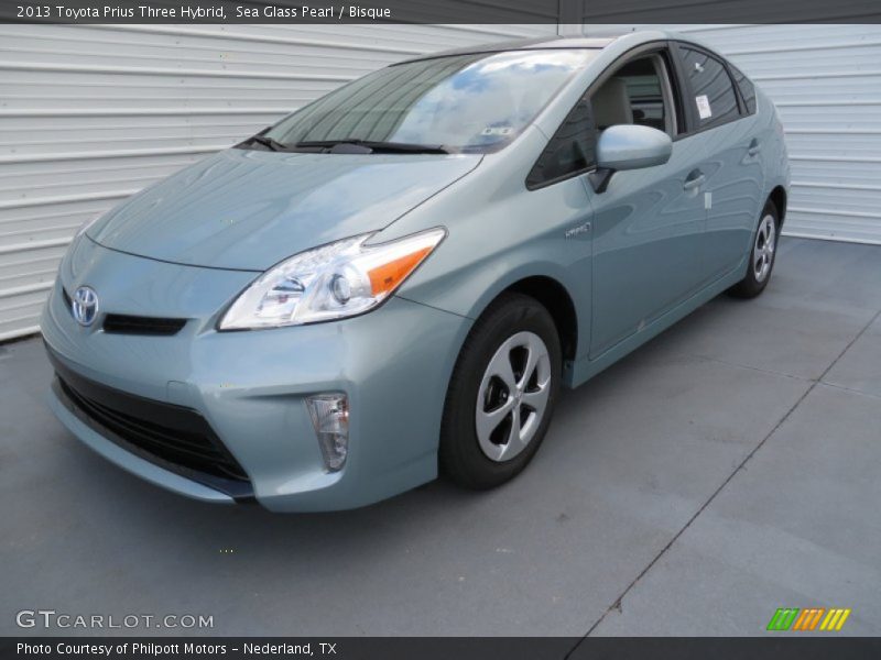 Sea Glass Pearl / Bisque 2013 Toyota Prius Three Hybrid