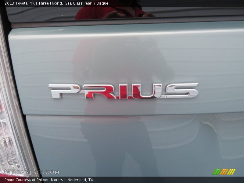 Sea Glass Pearl / Bisque 2013 Toyota Prius Three Hybrid