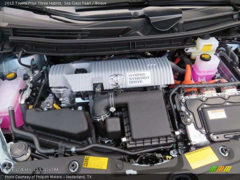 Sea Glass Pearl / Bisque 2013 Toyota Prius Three Hybrid