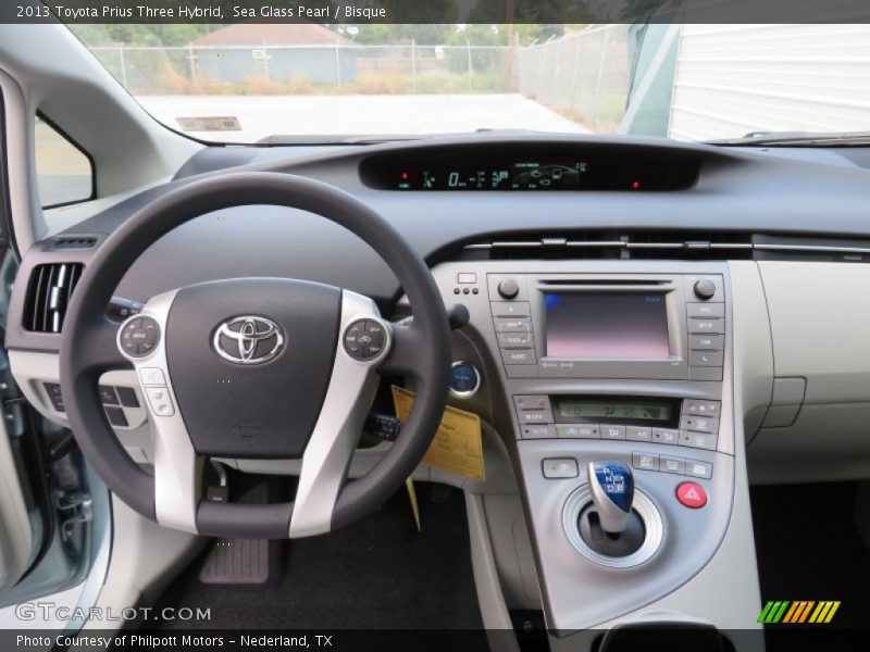 Sea Glass Pearl / Bisque 2013 Toyota Prius Three Hybrid