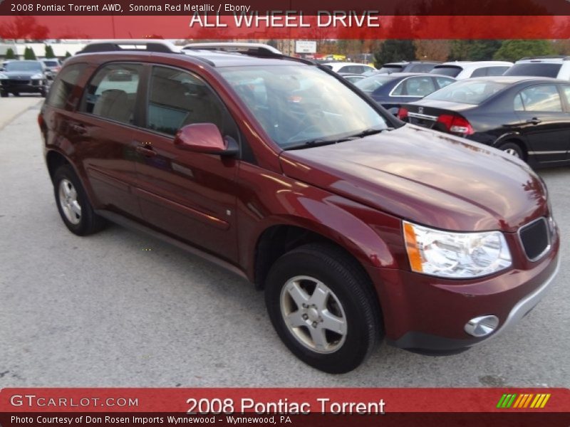 Sonoma Red Metallic / Ebony 2008 Pontiac Torrent AWD