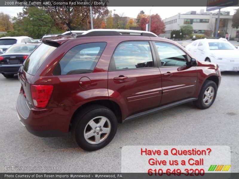 Sonoma Red Metallic / Ebony 2008 Pontiac Torrent AWD