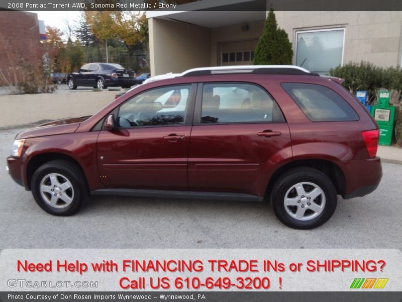 Sonoma Red Metallic / Ebony 2008 Pontiac Torrent AWD