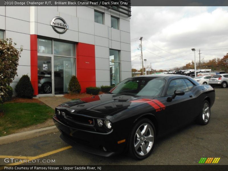 Brilliant Black Crystal Pearl / Dark Slate Gray 2010 Dodge Challenger R/T