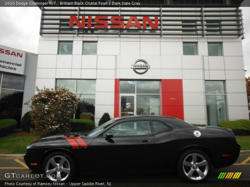 Brilliant Black Crystal Pearl / Dark Slate Gray 2010 Dodge Challenger R/T