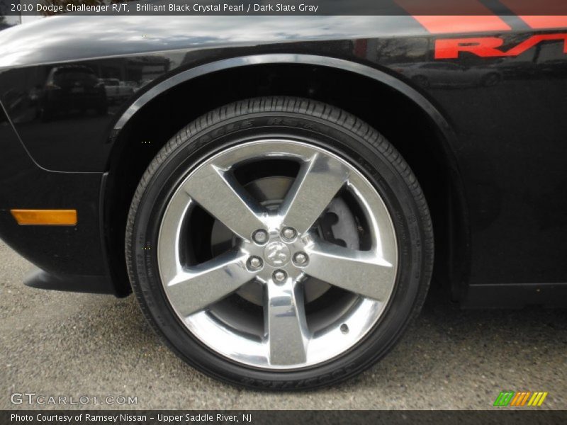 Brilliant Black Crystal Pearl / Dark Slate Gray 2010 Dodge Challenger R/T