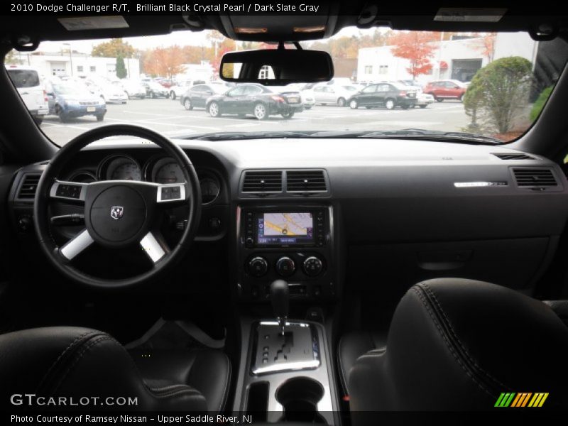 Brilliant Black Crystal Pearl / Dark Slate Gray 2010 Dodge Challenger R/T