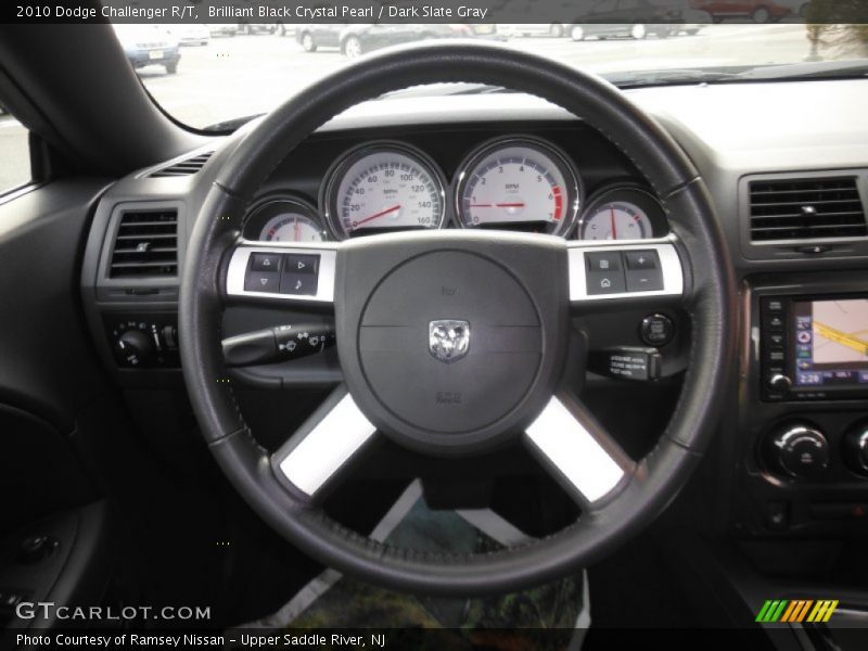 Brilliant Black Crystal Pearl / Dark Slate Gray 2010 Dodge Challenger R/T