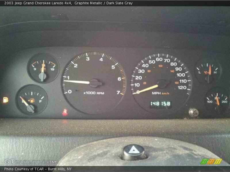 Graphite Metallic / Dark Slate Gray 2003 Jeep Grand Cherokee Laredo 4x4
