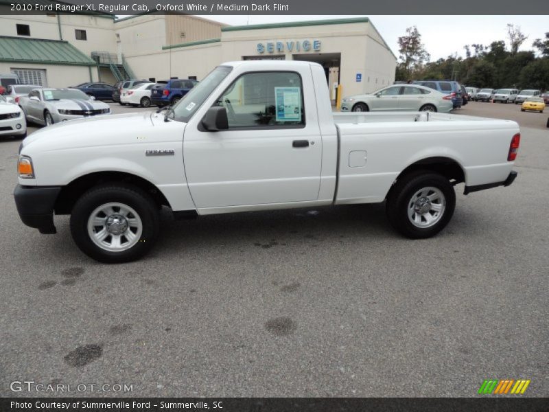 Oxford White / Medium Dark Flint 2010 Ford Ranger XL Regular Cab