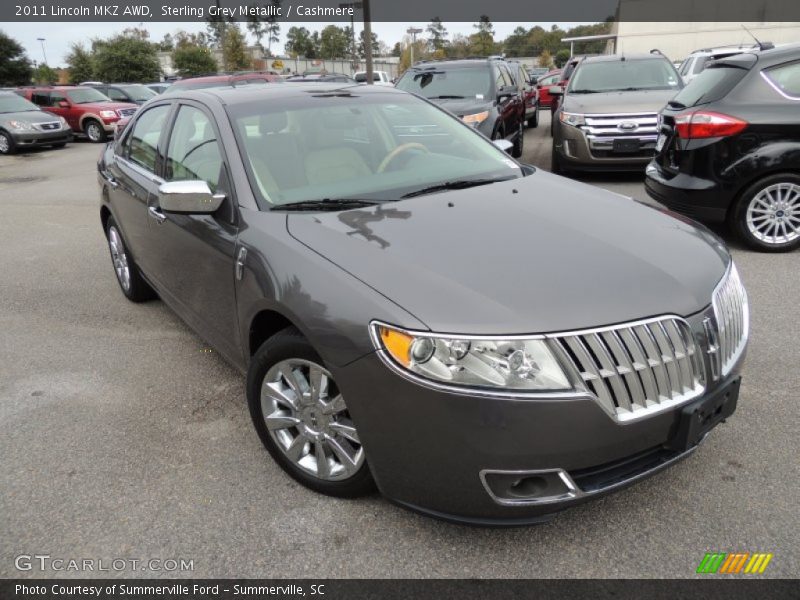Sterling Grey Metallic / Cashmere 2011 Lincoln MKZ AWD