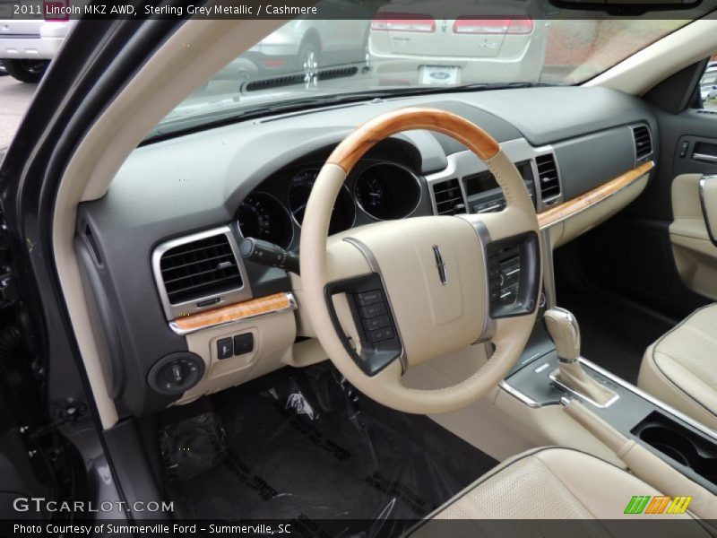 Sterling Grey Metallic / Cashmere 2011 Lincoln MKZ AWD