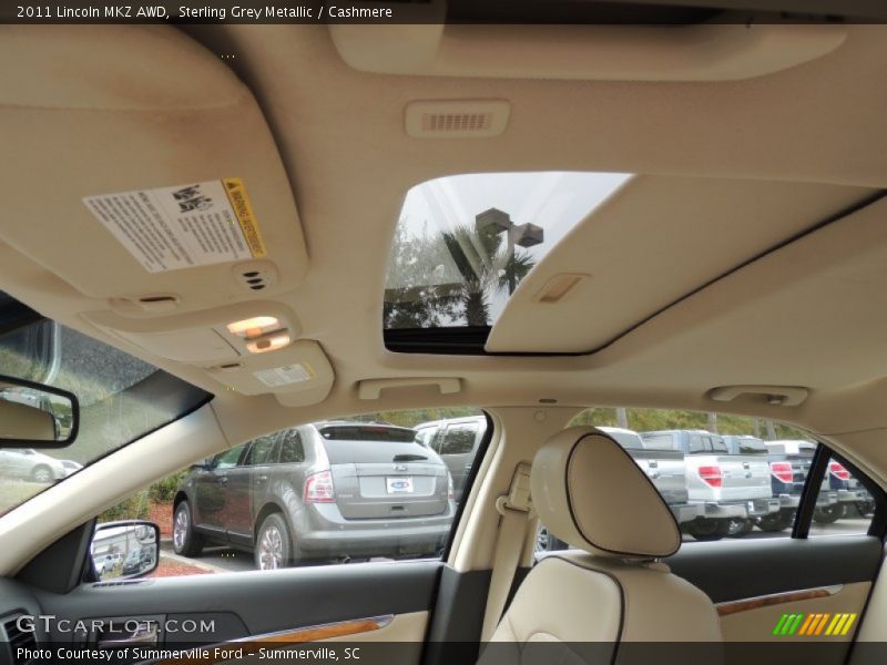 Sterling Grey Metallic / Cashmere 2011 Lincoln MKZ AWD