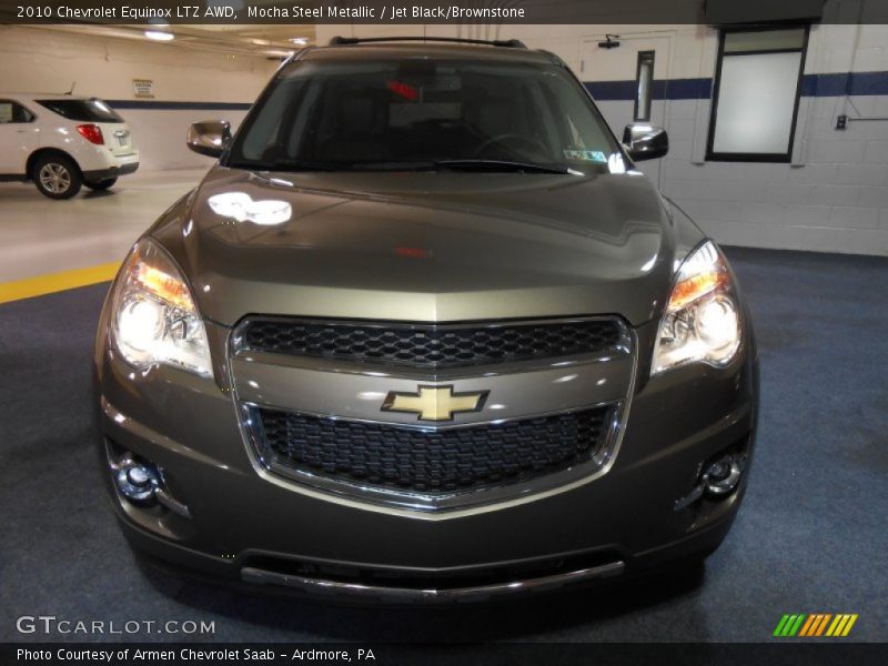 Mocha Steel Metallic / Jet Black/Brownstone 2010 Chevrolet Equinox LTZ AWD