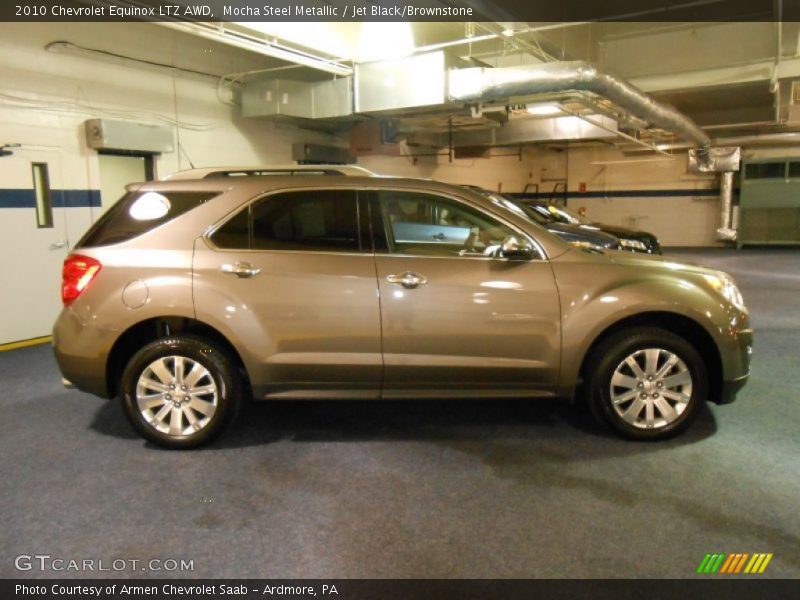 Mocha Steel Metallic / Jet Black/Brownstone 2010 Chevrolet Equinox LTZ AWD