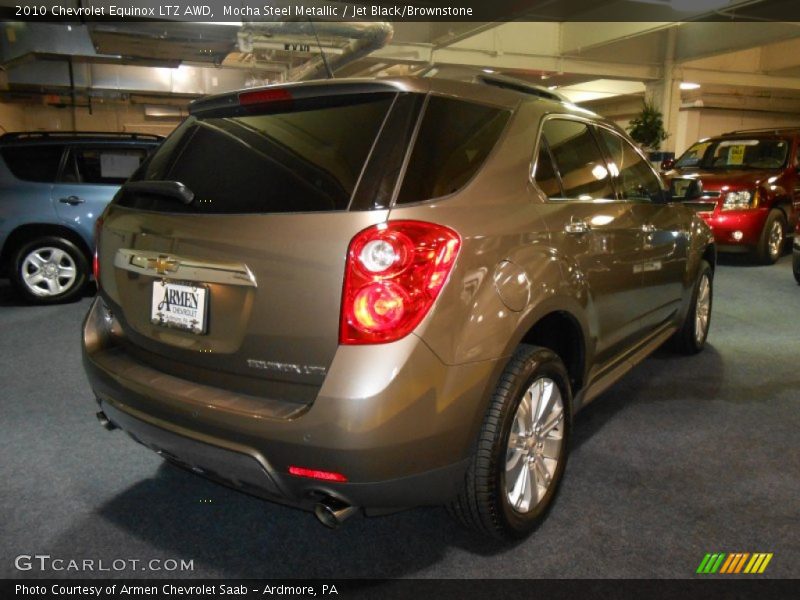 Mocha Steel Metallic / Jet Black/Brownstone 2010 Chevrolet Equinox LTZ AWD