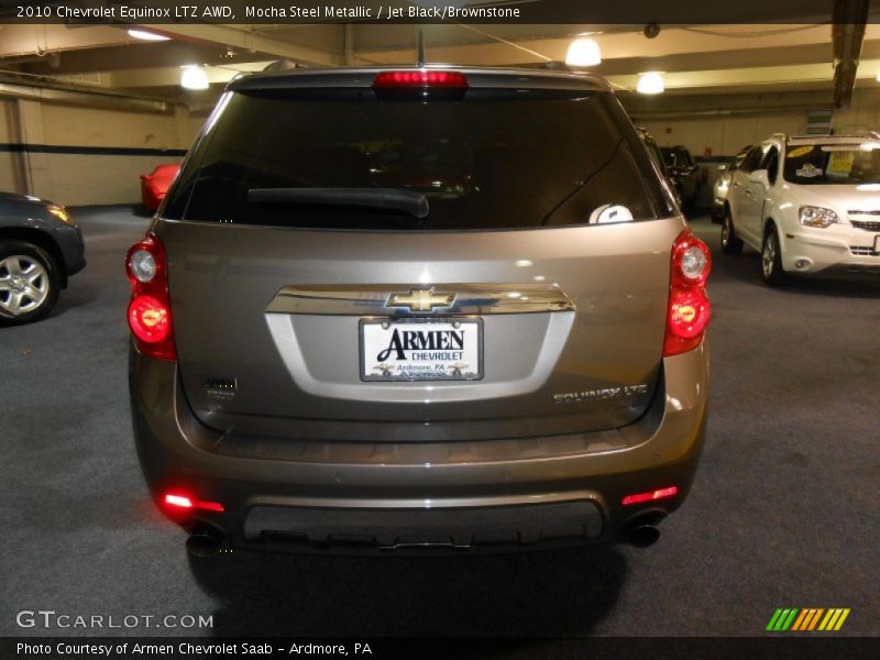 Mocha Steel Metallic / Jet Black/Brownstone 2010 Chevrolet Equinox LTZ AWD