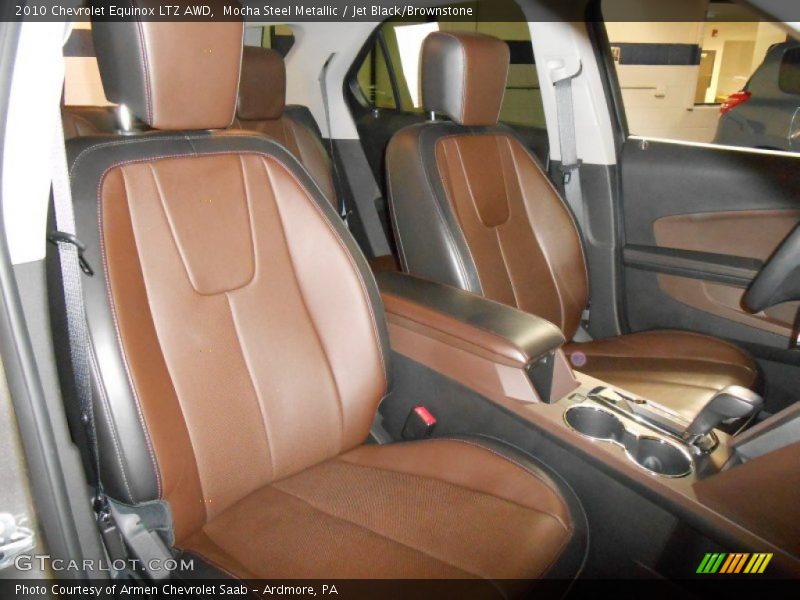 Mocha Steel Metallic / Jet Black/Brownstone 2010 Chevrolet Equinox LTZ AWD