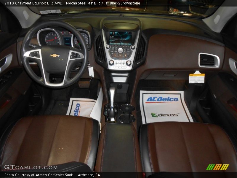 Mocha Steel Metallic / Jet Black/Brownstone 2010 Chevrolet Equinox LTZ AWD