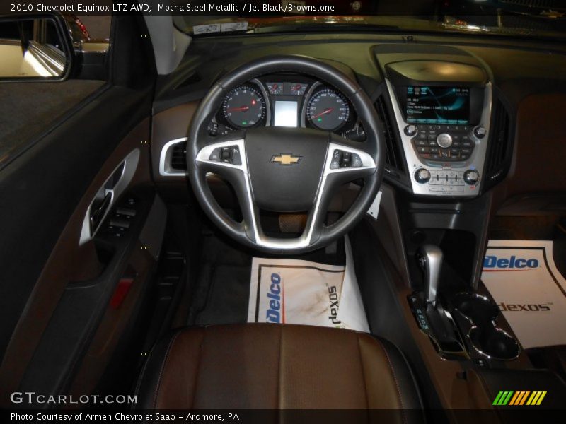 Mocha Steel Metallic / Jet Black/Brownstone 2010 Chevrolet Equinox LTZ AWD