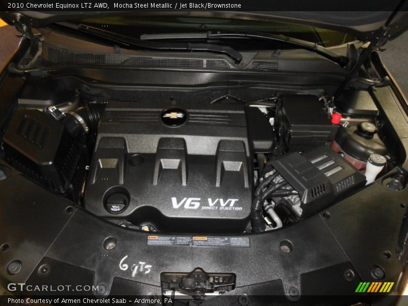 Mocha Steel Metallic / Jet Black/Brownstone 2010 Chevrolet Equinox LTZ AWD