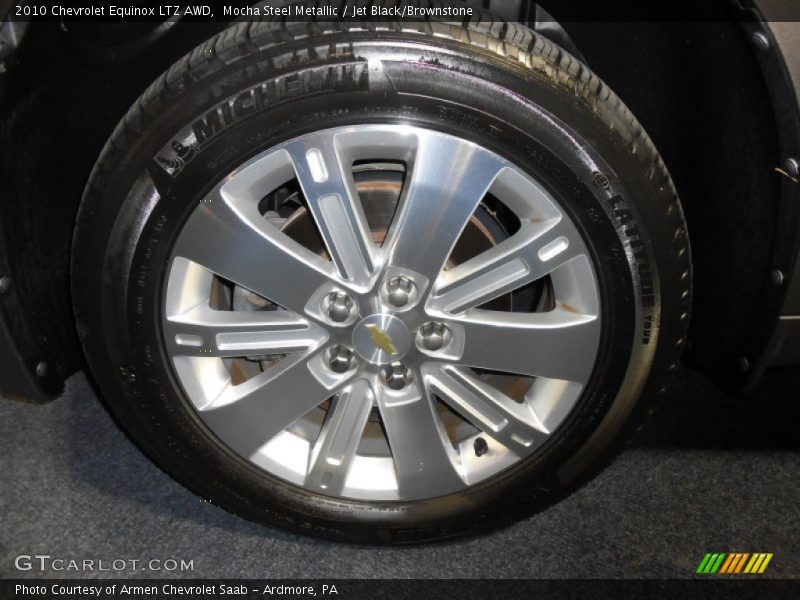 Mocha Steel Metallic / Jet Black/Brownstone 2010 Chevrolet Equinox LTZ AWD