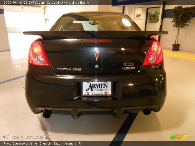 Carbon Black Metallic / Ebony 2009 Pontiac G6 GXP Sedan