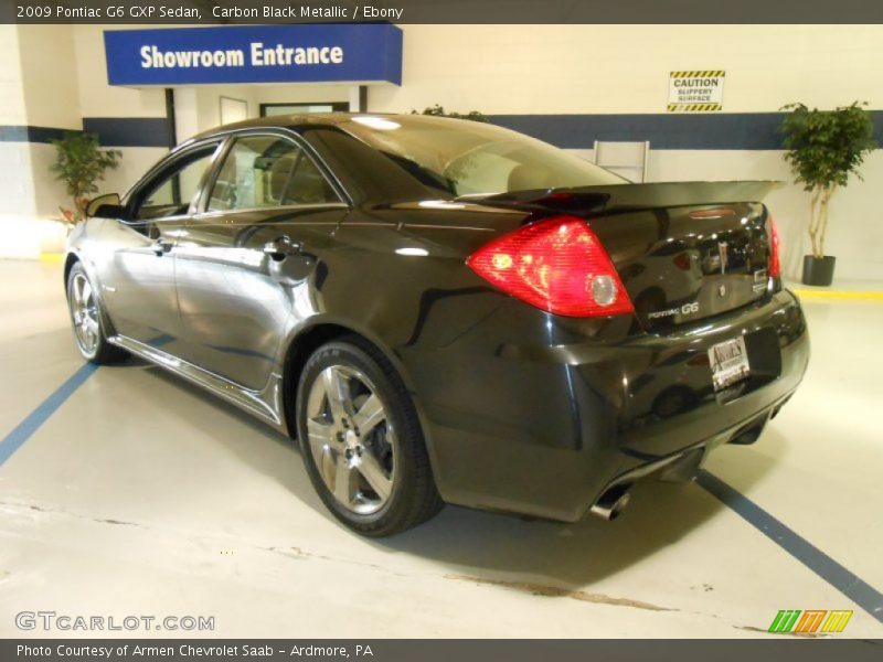 Carbon Black Metallic / Ebony 2009 Pontiac G6 GXP Sedan