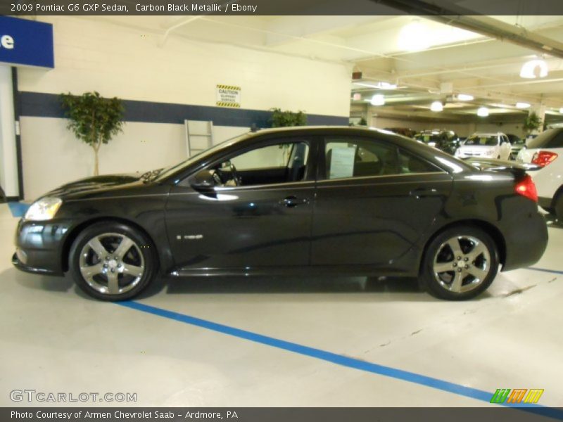 Carbon Black Metallic / Ebony 2009 Pontiac G6 GXP Sedan