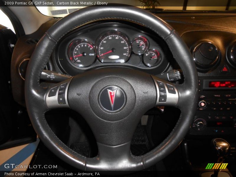 Carbon Black Metallic / Ebony 2009 Pontiac G6 GXP Sedan