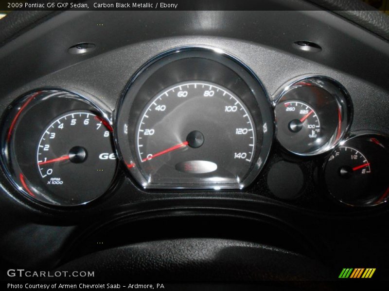 Carbon Black Metallic / Ebony 2009 Pontiac G6 GXP Sedan