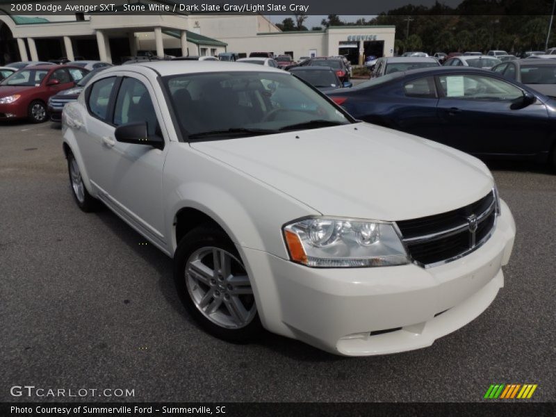 Stone White / Dark Slate Gray/Light Slate Gray 2008 Dodge Avenger SXT