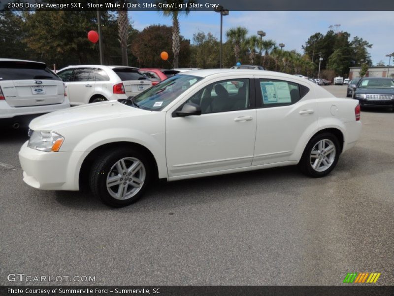 Stone White / Dark Slate Gray/Light Slate Gray 2008 Dodge Avenger SXT