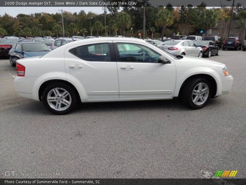 Stone White / Dark Slate Gray/Light Slate Gray 2008 Dodge Avenger SXT