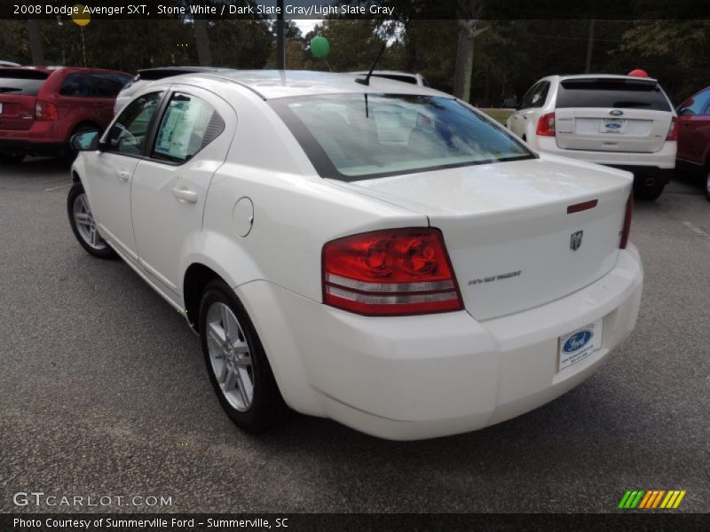 Stone White / Dark Slate Gray/Light Slate Gray 2008 Dodge Avenger SXT
