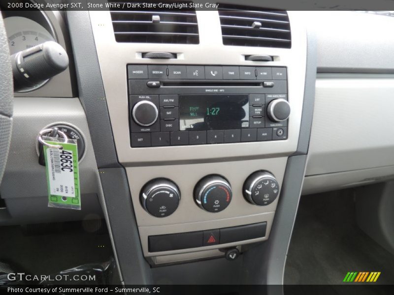Stone White / Dark Slate Gray/Light Slate Gray 2008 Dodge Avenger SXT