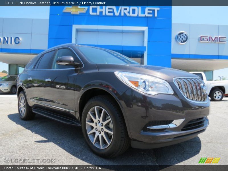 Iridium Metallic / Ebony Leather 2013 Buick Enclave Leather