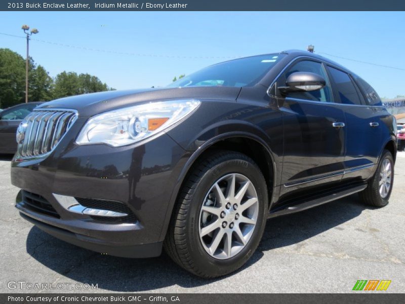 Iridium Metallic / Ebony Leather 2013 Buick Enclave Leather